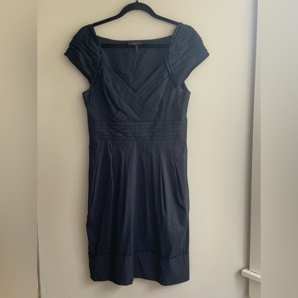 BCBGMaxAzria Navy Midi Dress